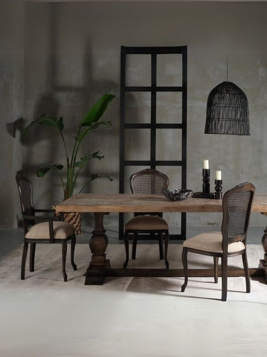 Victoria Hazeranlı Ahşap Oymalı Country Sandalye