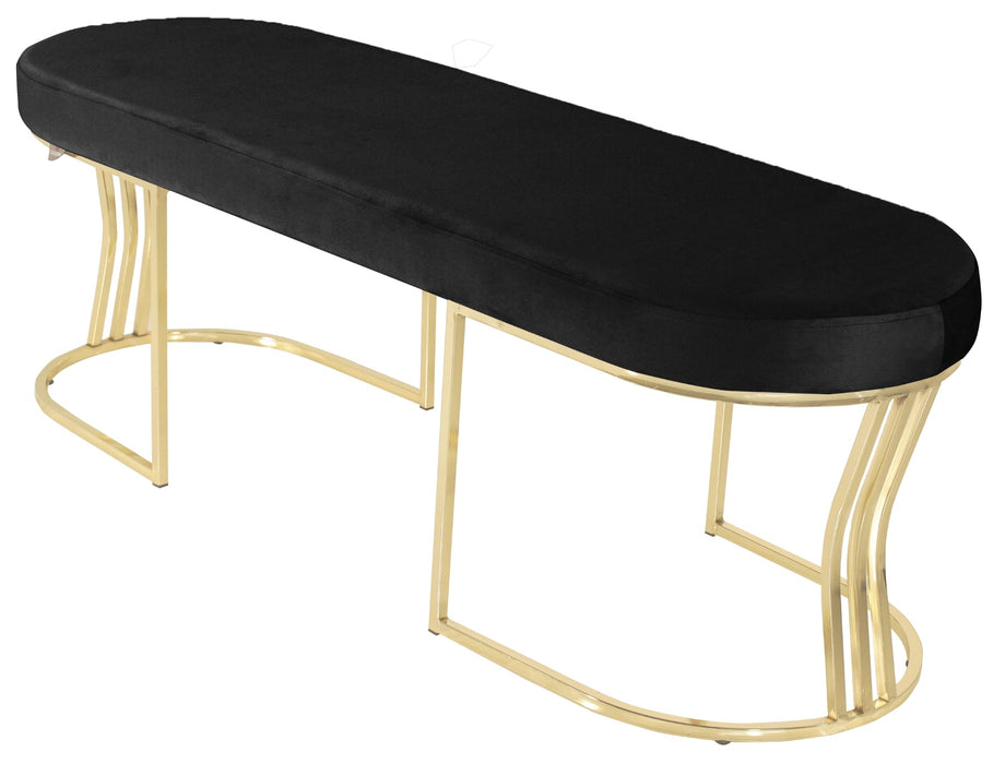 Viego Gold Smooth Bench Puf