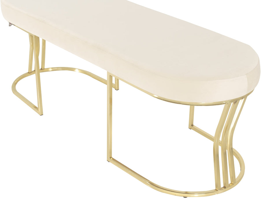 Viego Gold Smooth Bench Puf