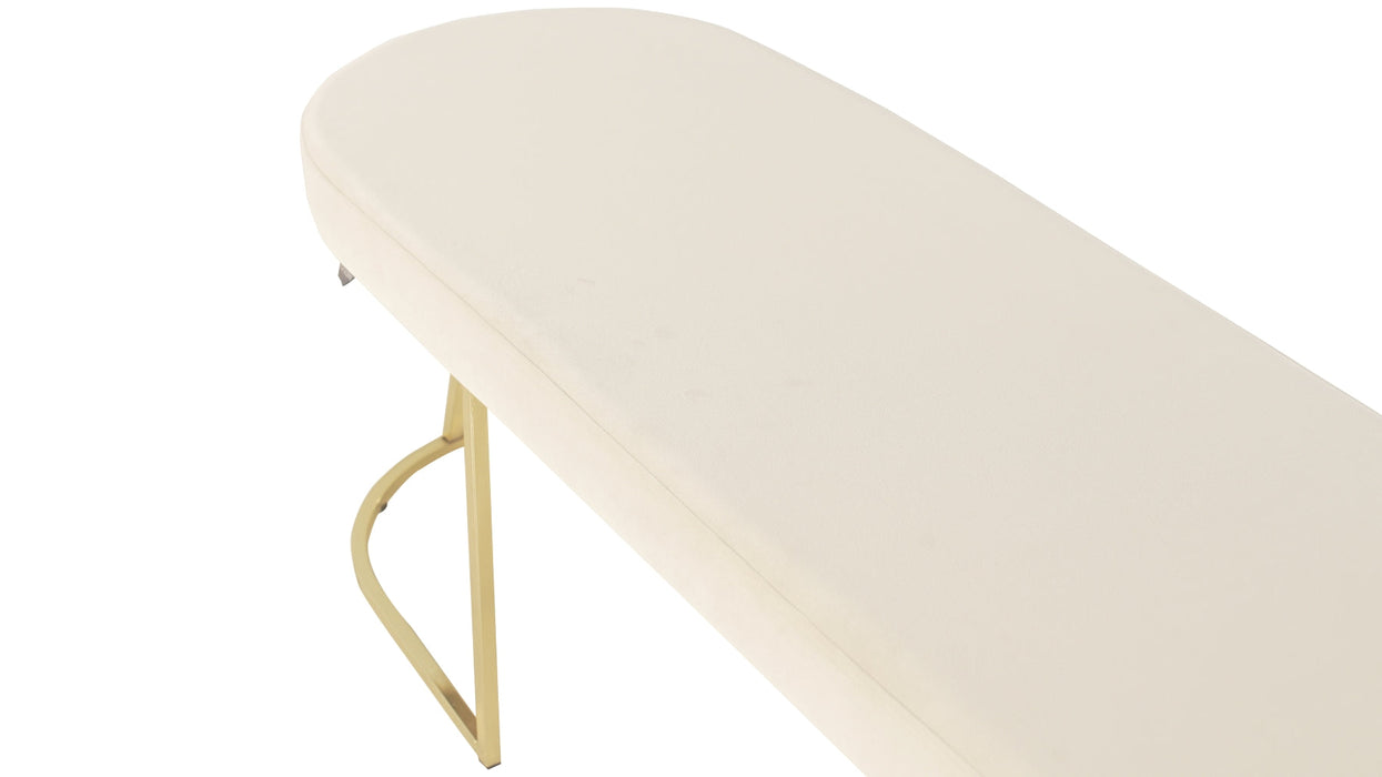 Viego Gold Smooth Bench Puf