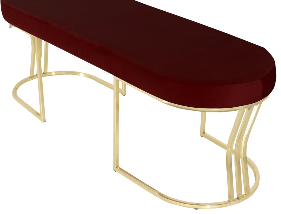 Viego Gold Smooth Bench Puf