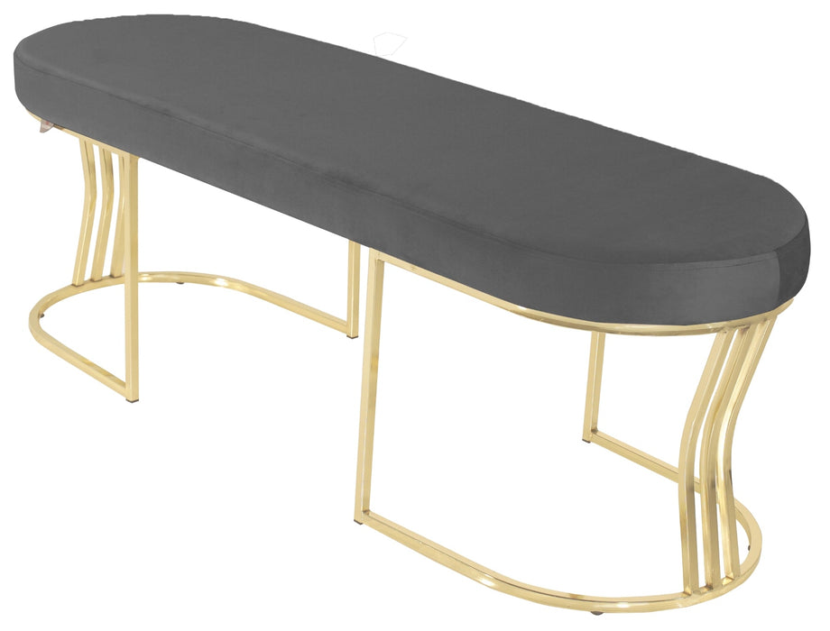 Viego Gold Smooth Bench Puf