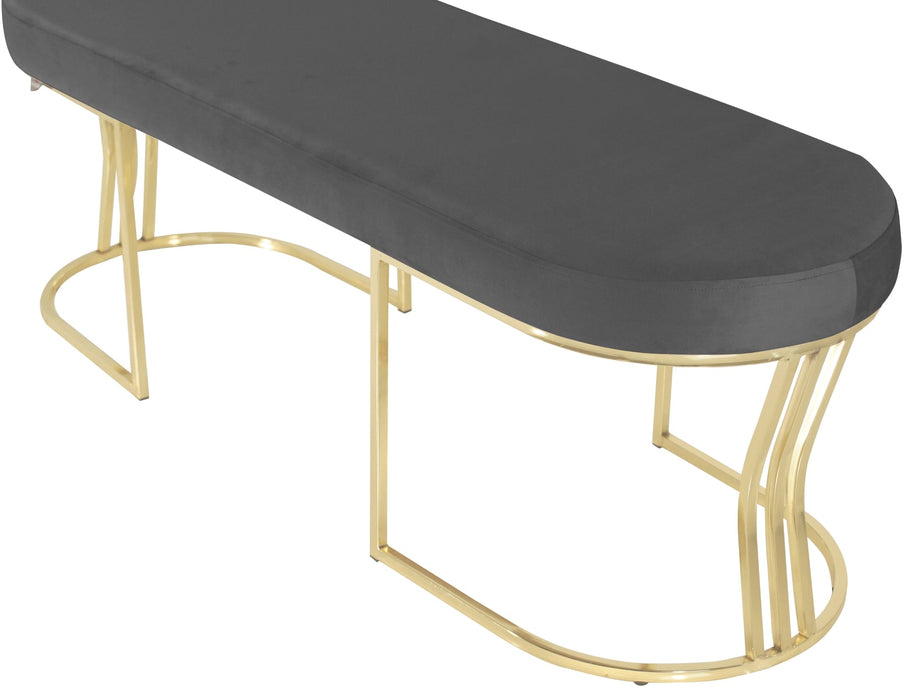 Viego Gold Smooth Bench Puf
