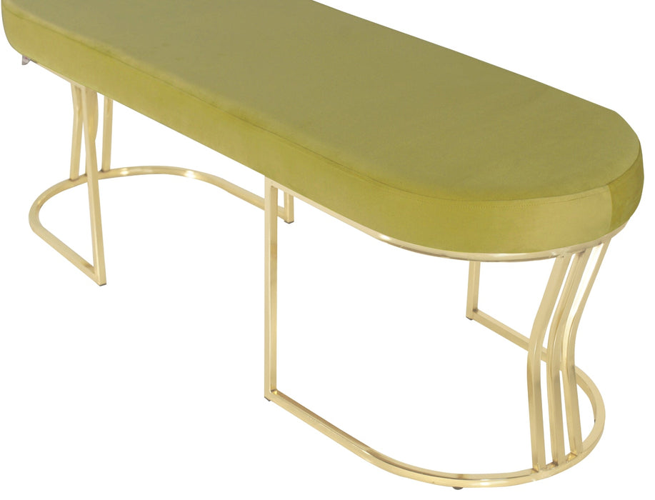Viego Gold Smooth Bench Puf