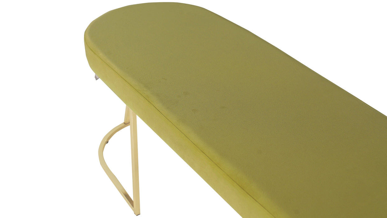 Viego Gold Smooth Bench Puf