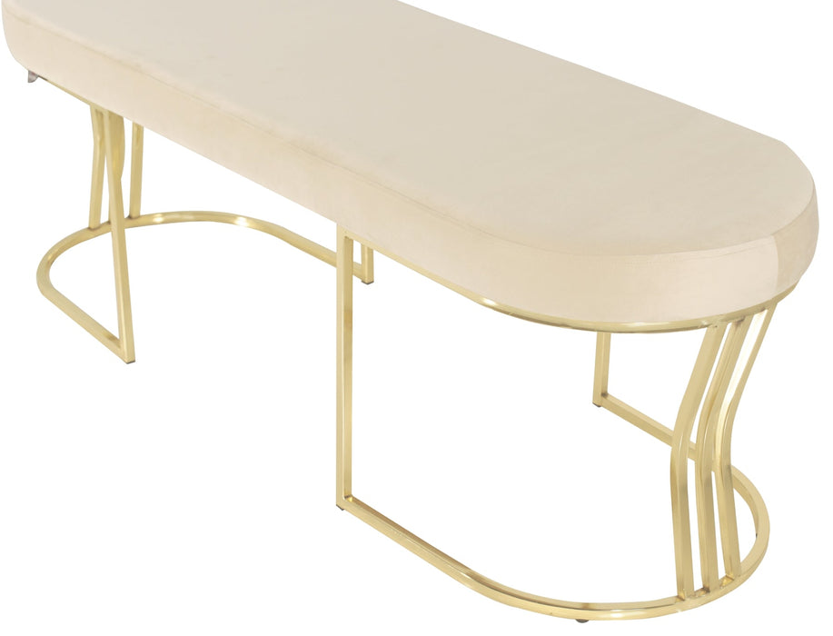 Viego Gold Smooth Bench Puf