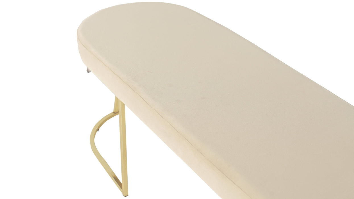 Viego Gold Smooth Bench Puf