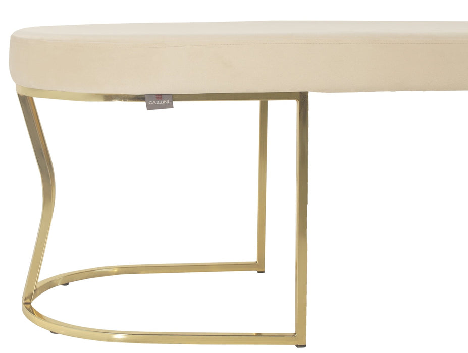 Viego Gold Smooth Bench Puf