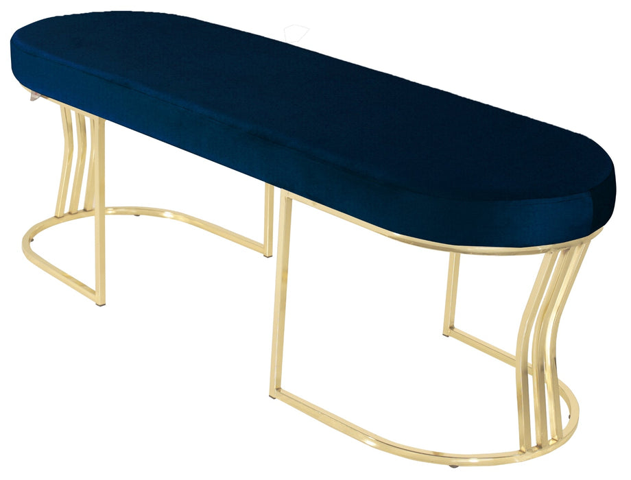Viego Gold Smooth Bench Puf