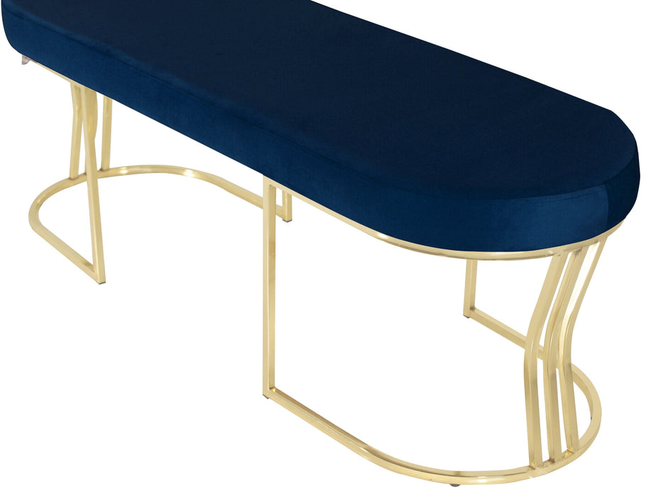 Viego Gold Smooth Bench Puf