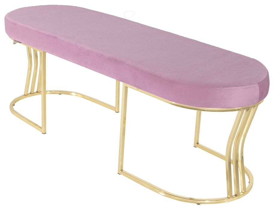 Viego Gold Smooth Bench Puf