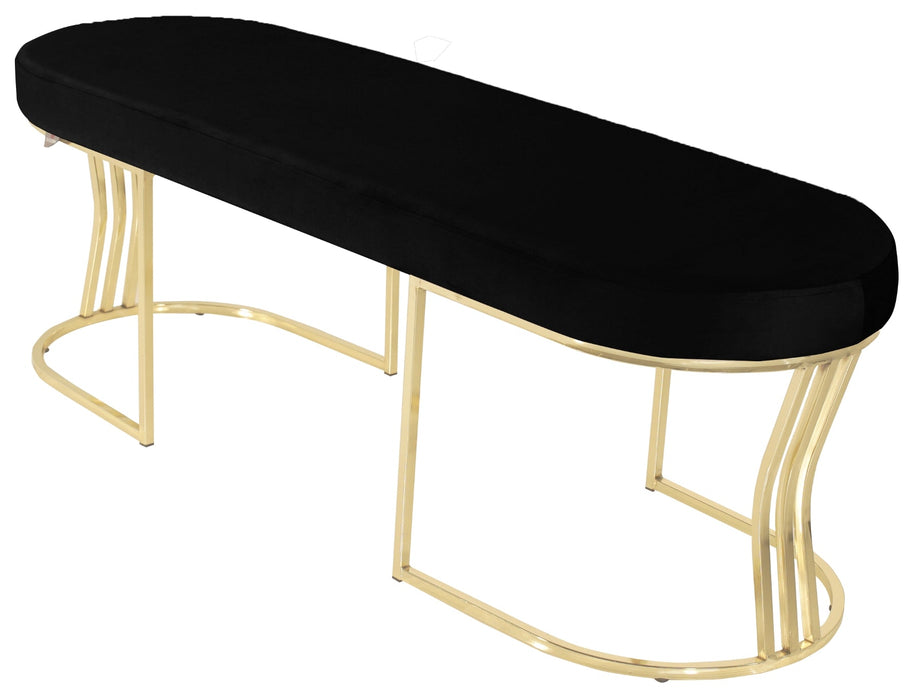 Viego Gold Smooth Bench Puf