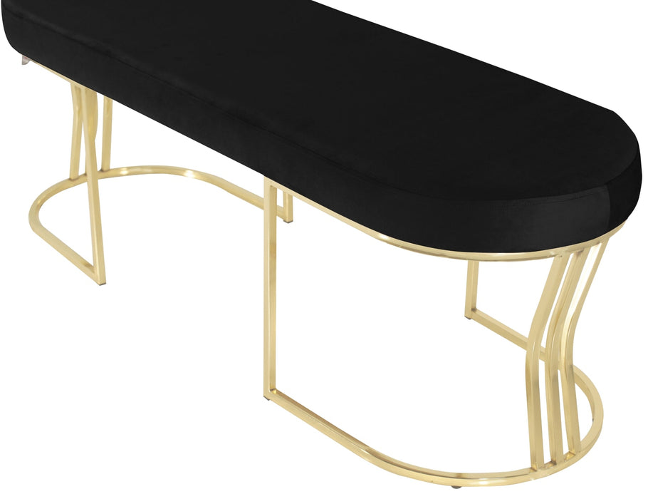Viego Gold Smooth Bench Puf