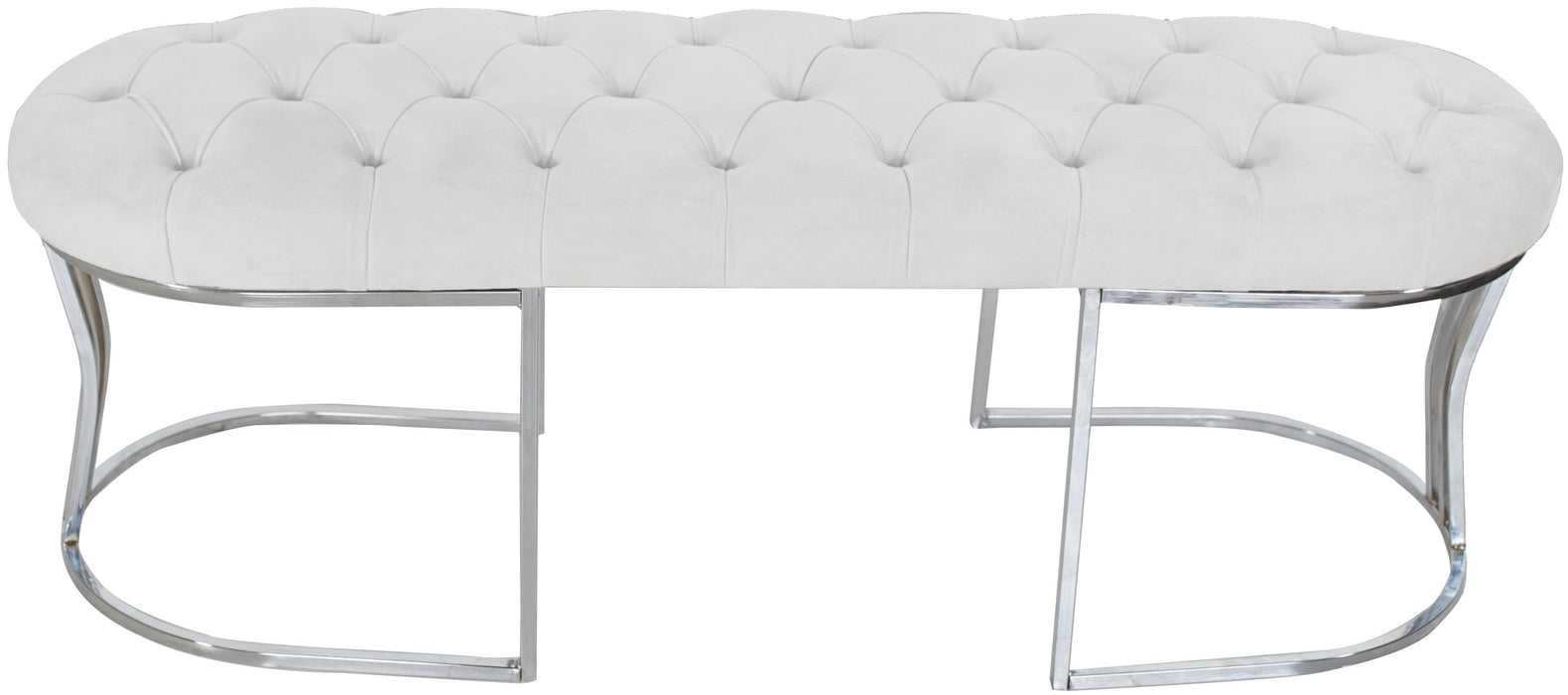 Viego Silver Bench Puf