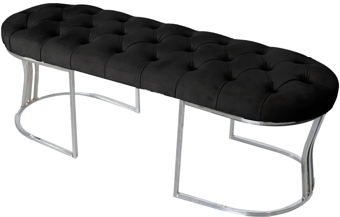 Viego Silver Bench Puf