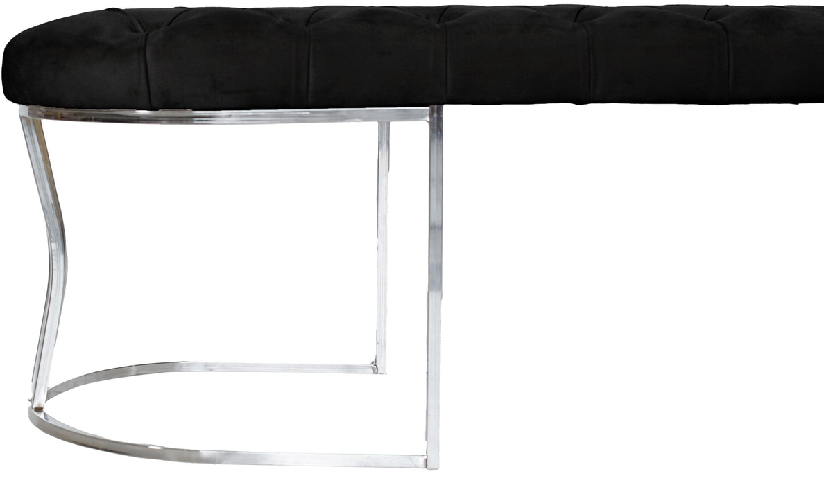 Viego Silver Bench Puf