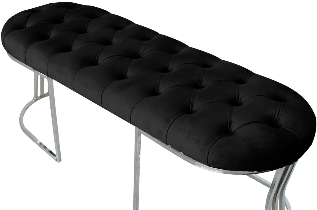 Viego Silver Bench Puf