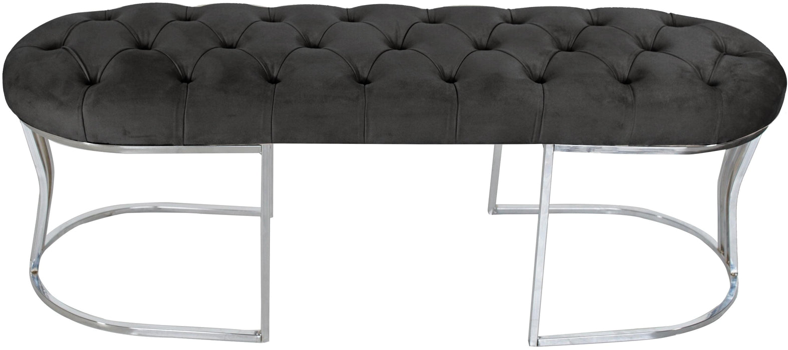 Viego Silver Bench Puf