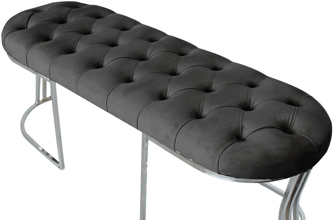Viego Silver Bench Puf