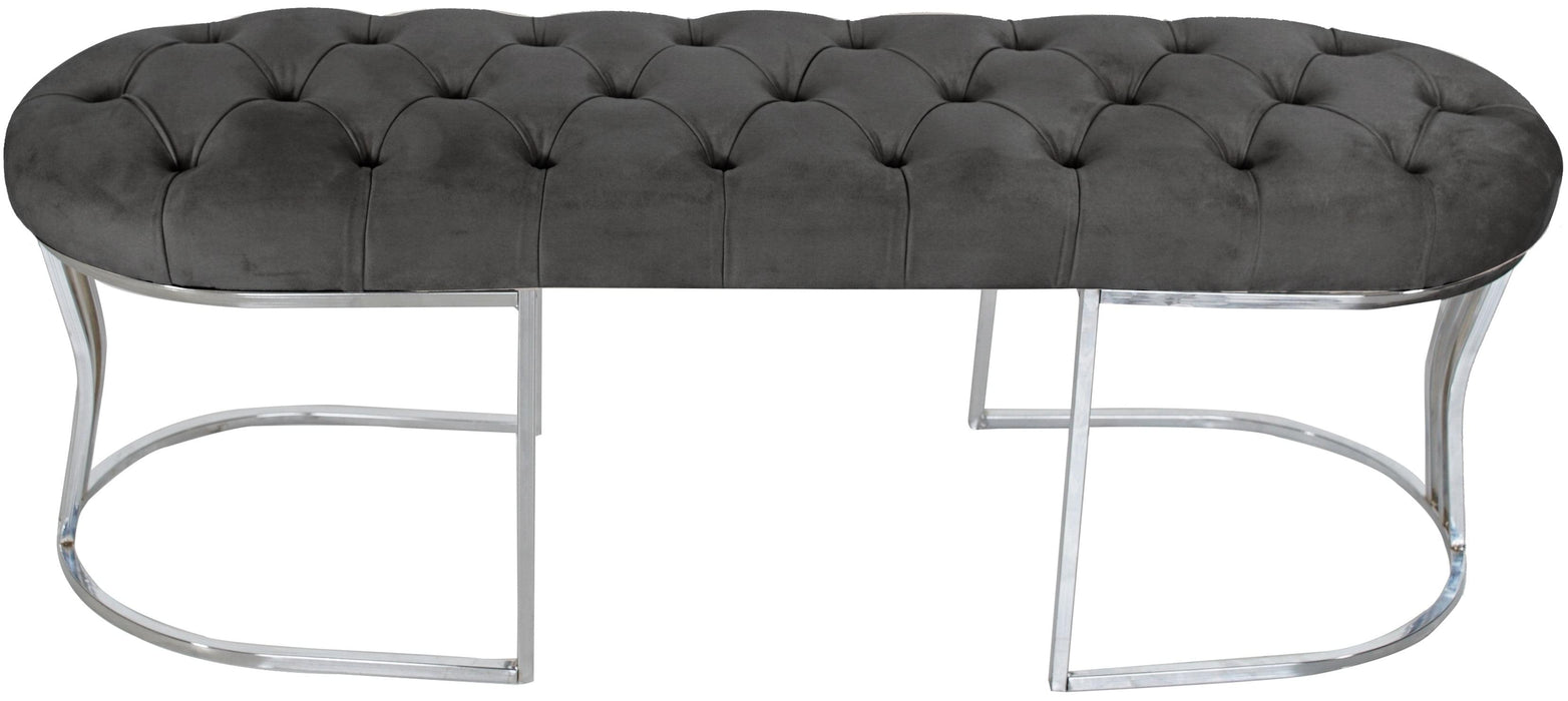 Viego Silver Bench Puf