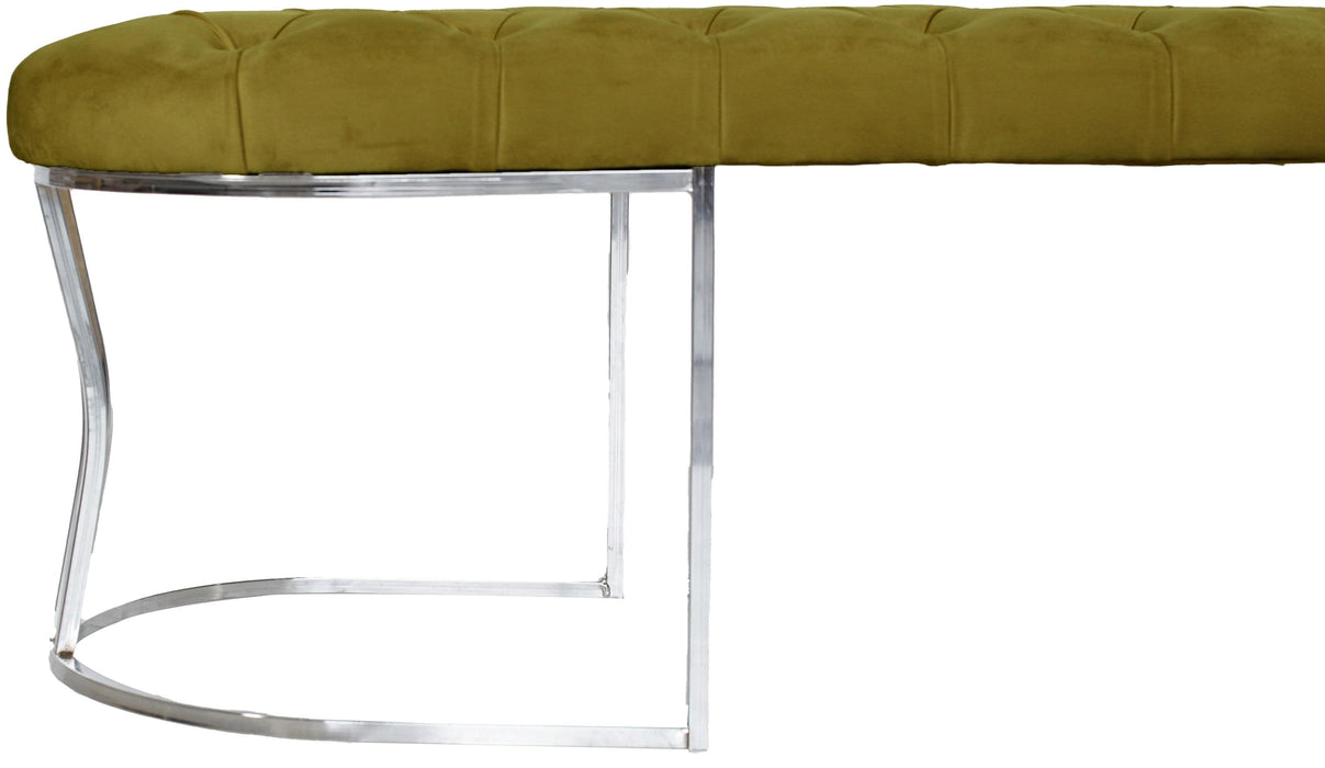 Viego Silver Bench Puf