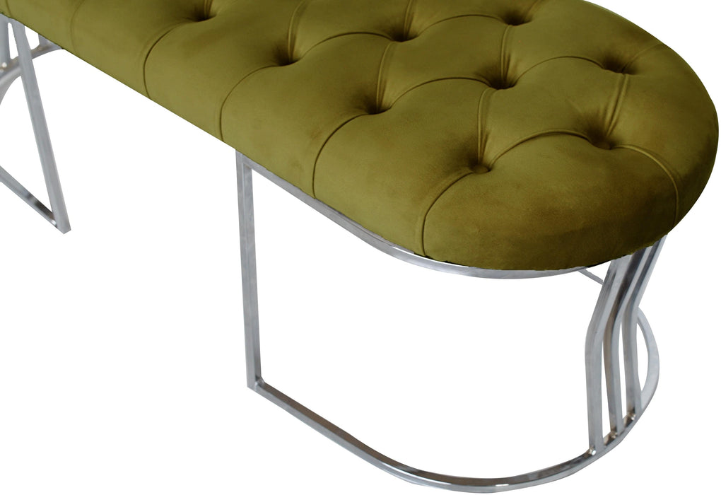 Viego Silver Bench Puf