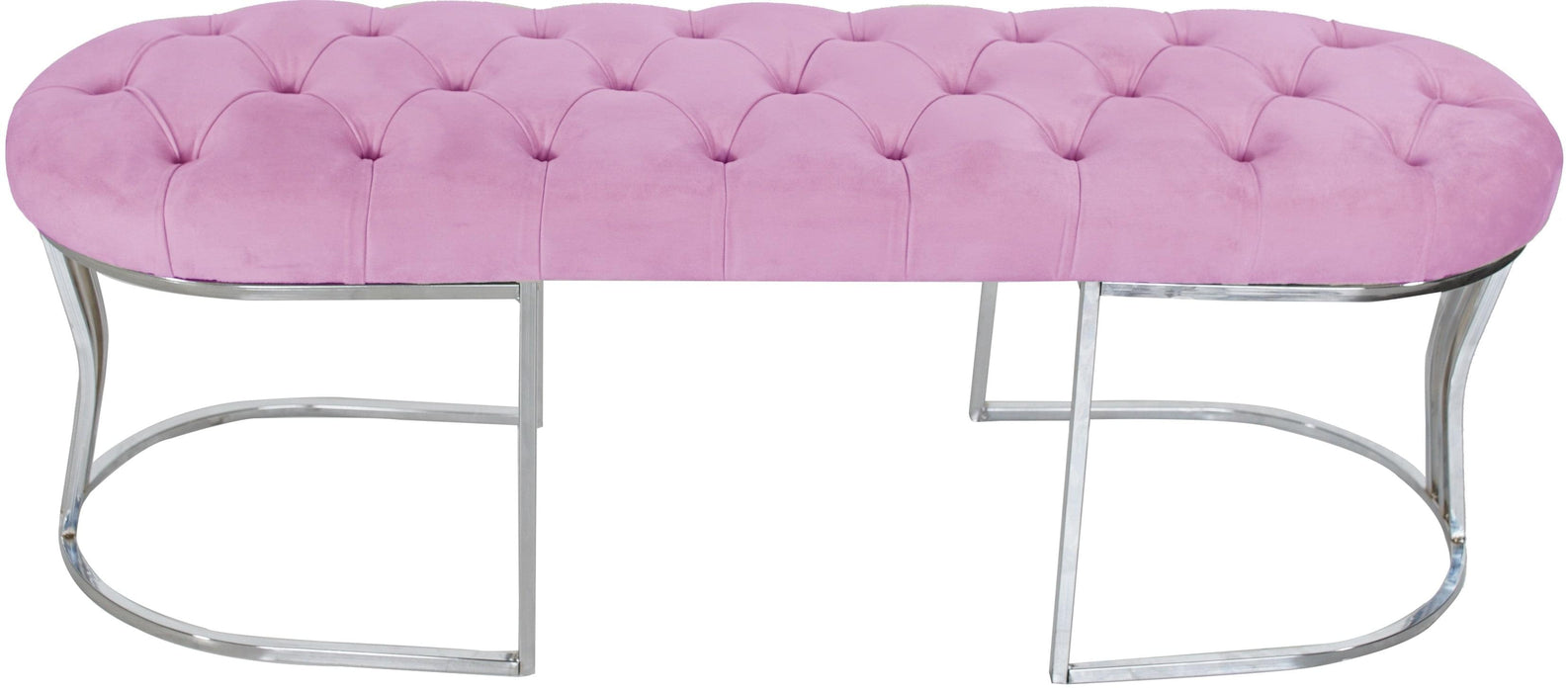 Viego Silver Bench Puf