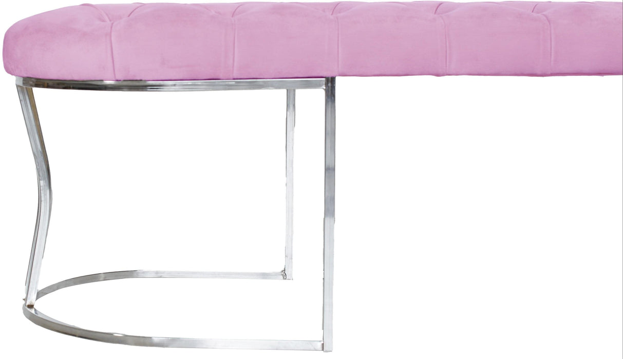 Viego Silver Bench Puf