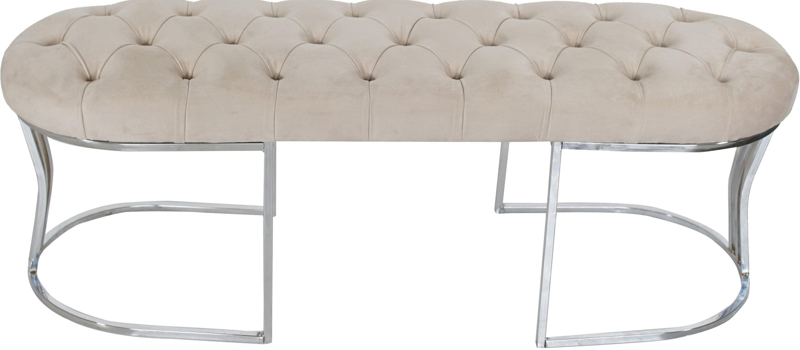 Viego Silver Bench Puf