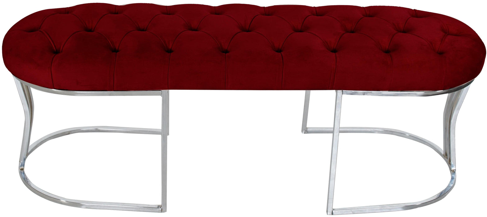 Viego Silver Bench Puf