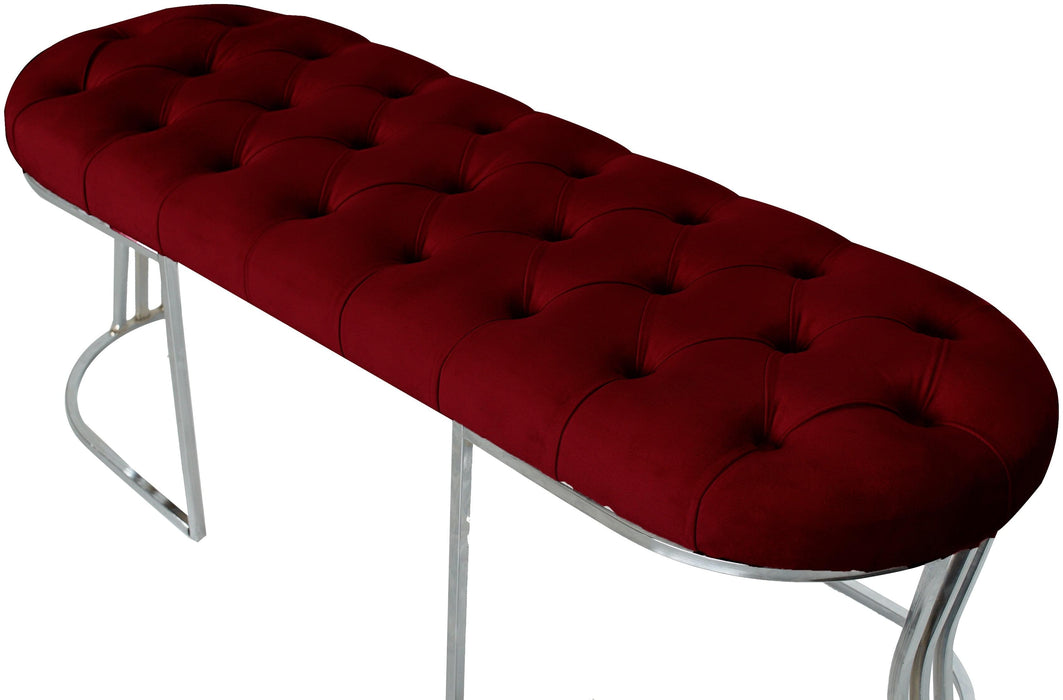 Viego Silver Bench Puf