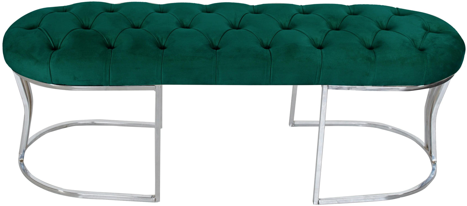 Viego Silver Bench Puf