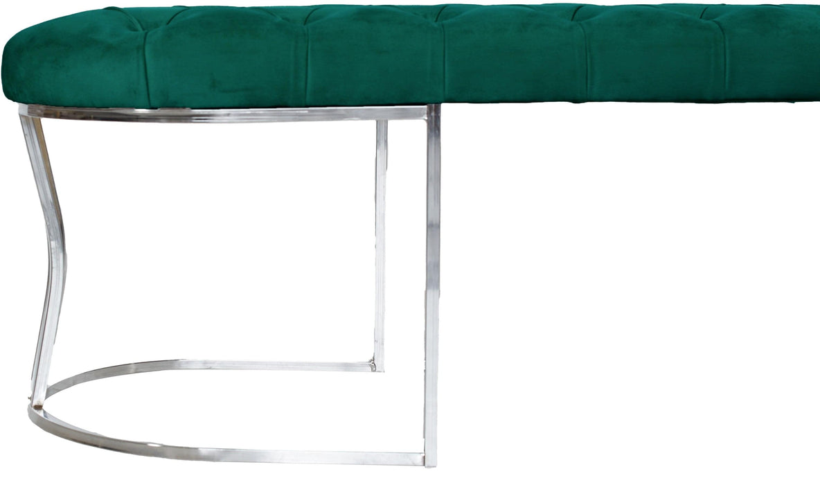 Viego Silver Bench Puf
