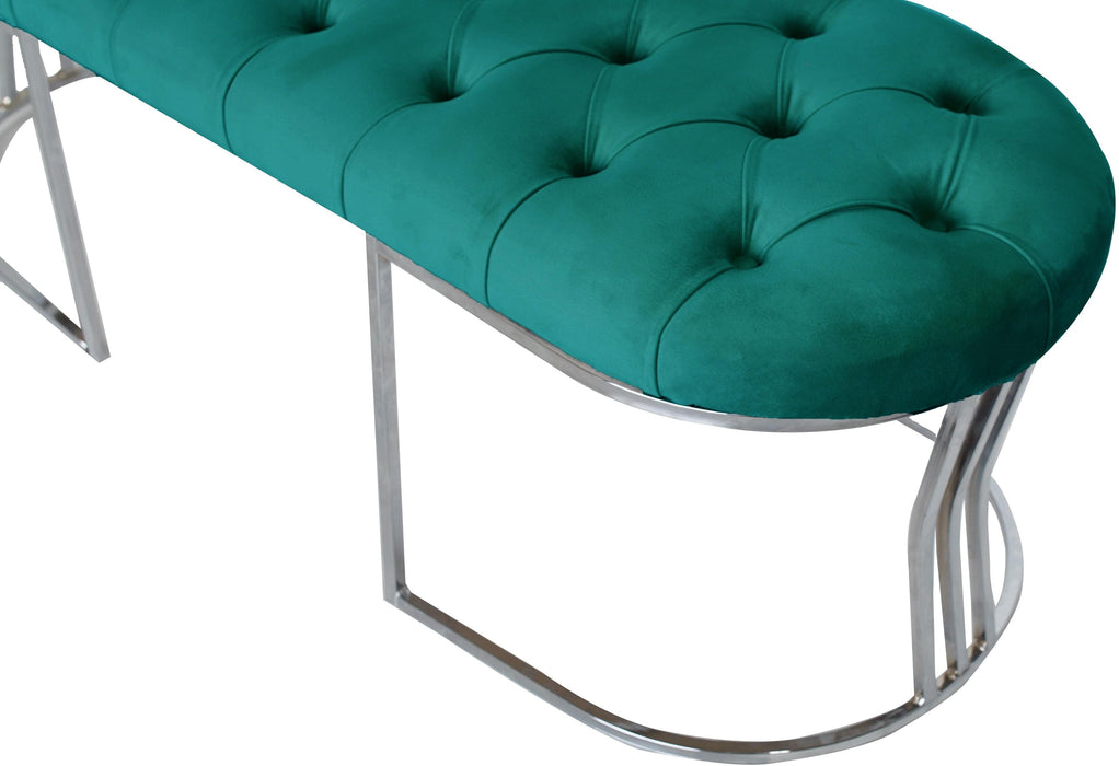 Viego Silver Bench Puf