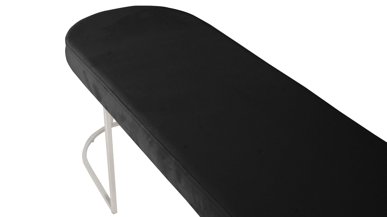 Viego Silver Smooth Bench Puf