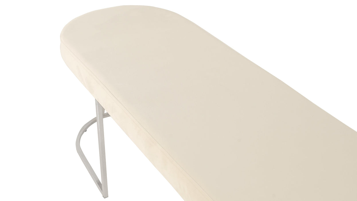 Viego Silver Smooth Bench Puf