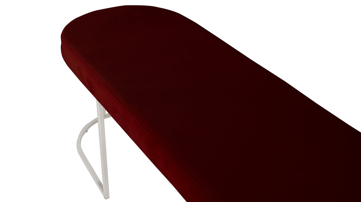 Viego Silver Smooth Bench Puf