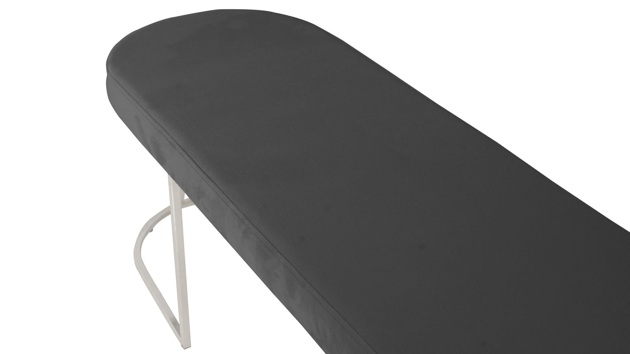 Viego Silver Smooth Bench Puf