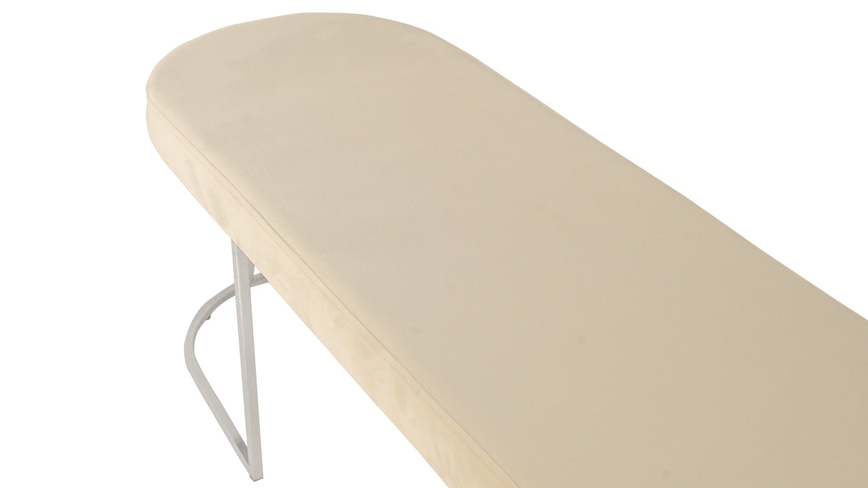 Viego Silver Smooth Bench Puf