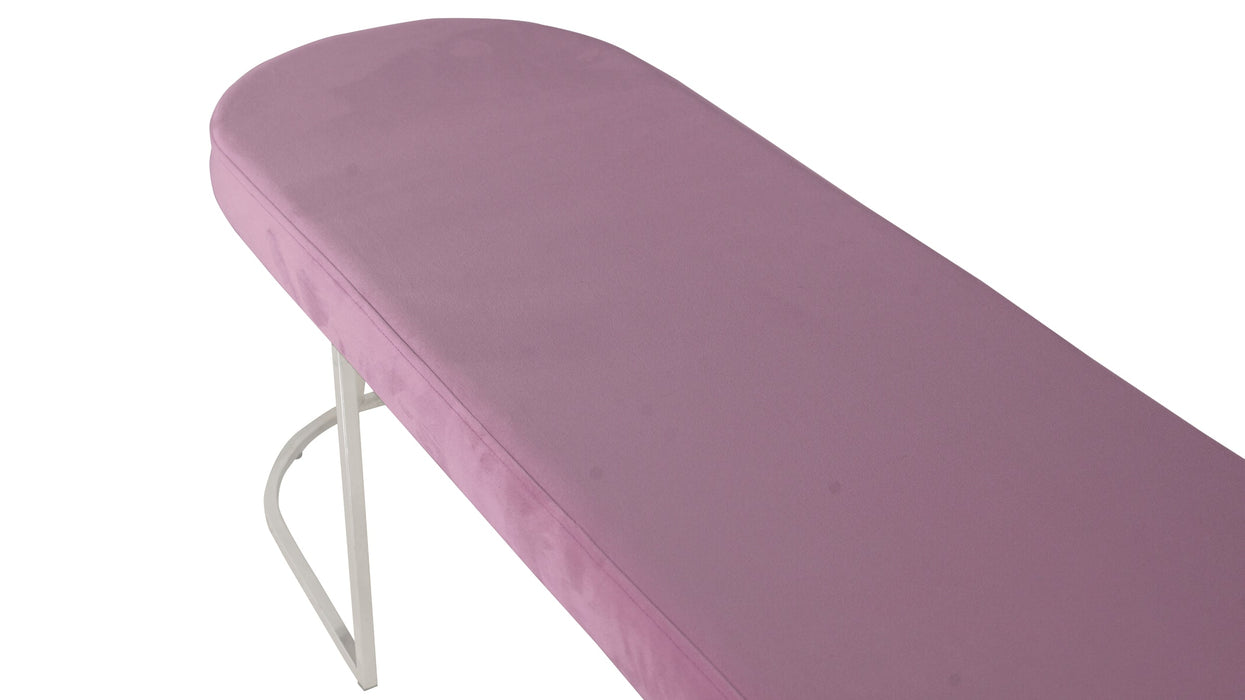 Viego Silver Smooth Bench Puf