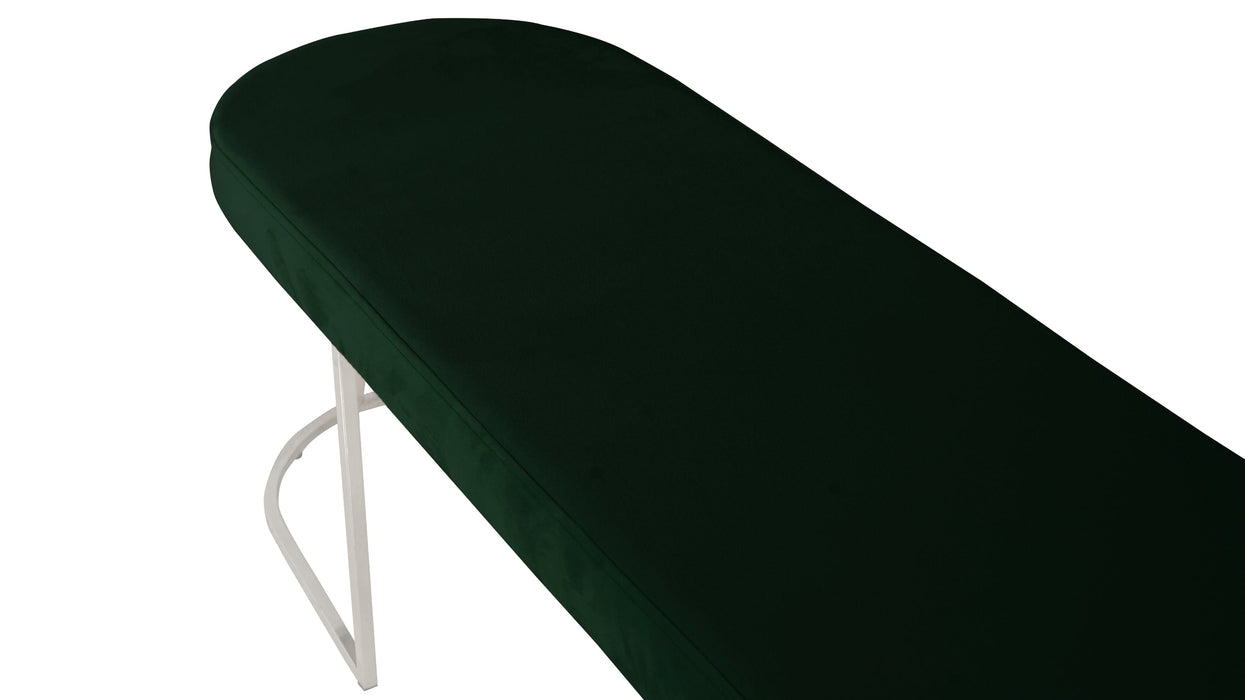 Viego Silver Smooth Bench Puf