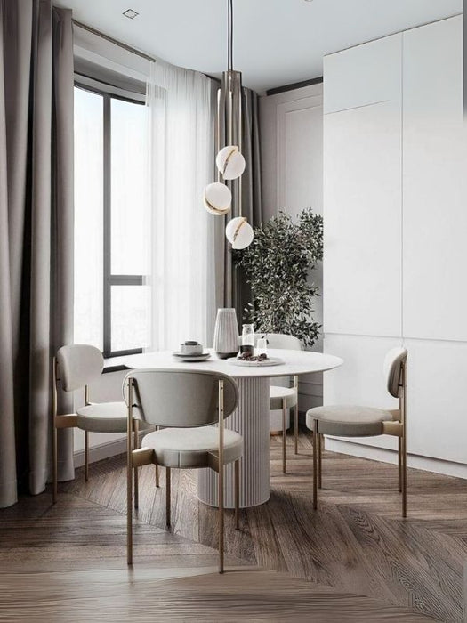 Vintage Yuvarlak Ahşap Bohem Masa 110x110