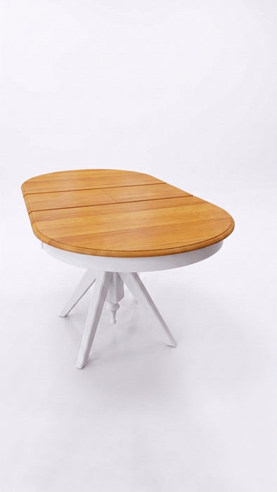 Vintera Açılır Oval Ahşap Mutfak Masası 80x120