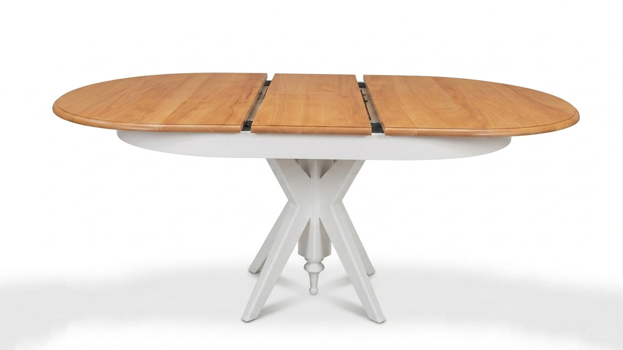 Vintera Açılır Oval Ahşap Mutfak Masası 80x120
