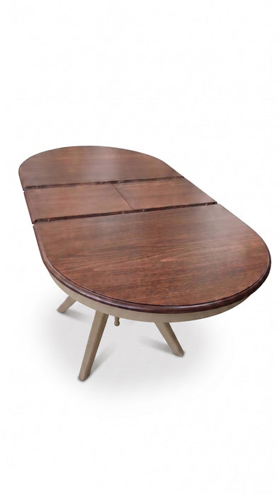 Vintera Açılır Oval Ahşap Mutfak Masası 80x120