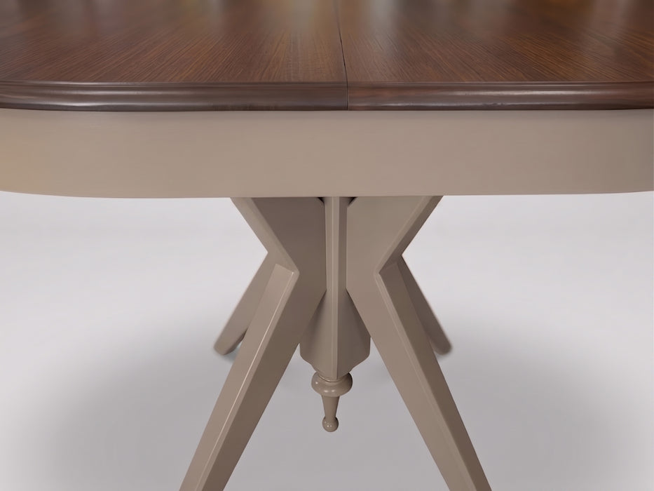 Vintera Açılır Oval Ahşap Mutfak Masası 80x120