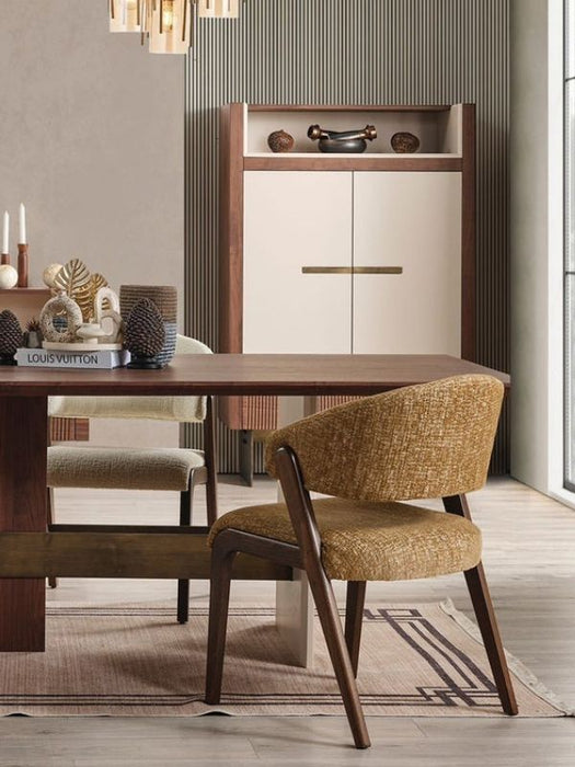 Vitton Ceviz Ahşap Yemek Odası Sandalyesi