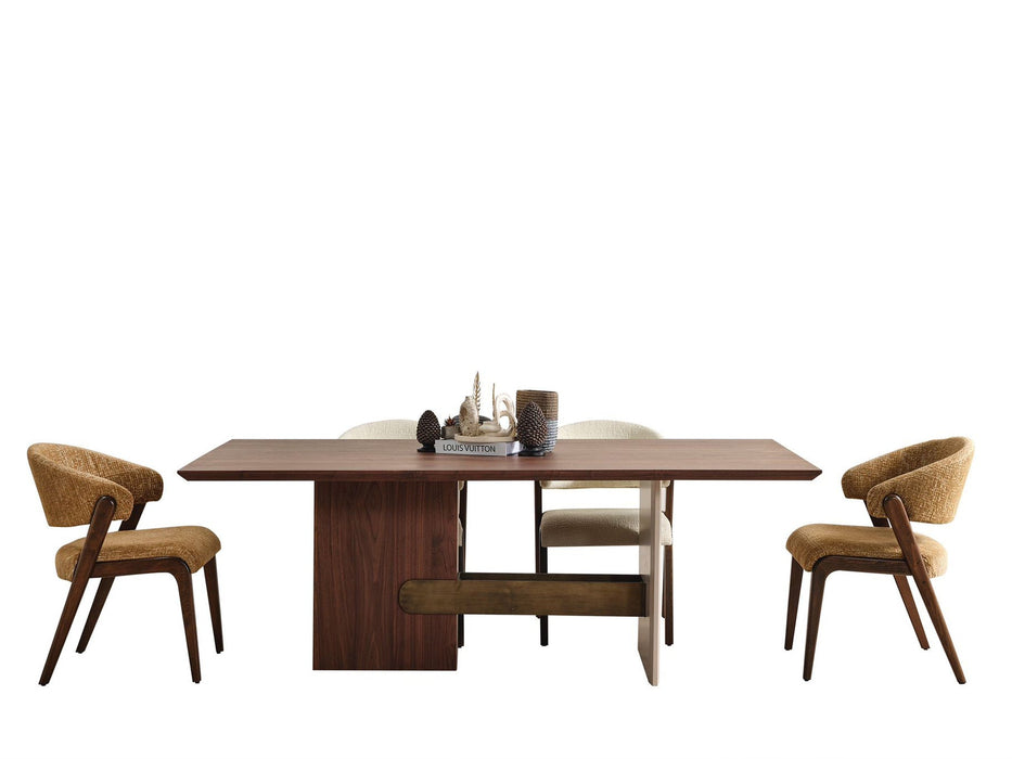 Vitton Ceviz Ahşap Yemek Odası Sandalyesi