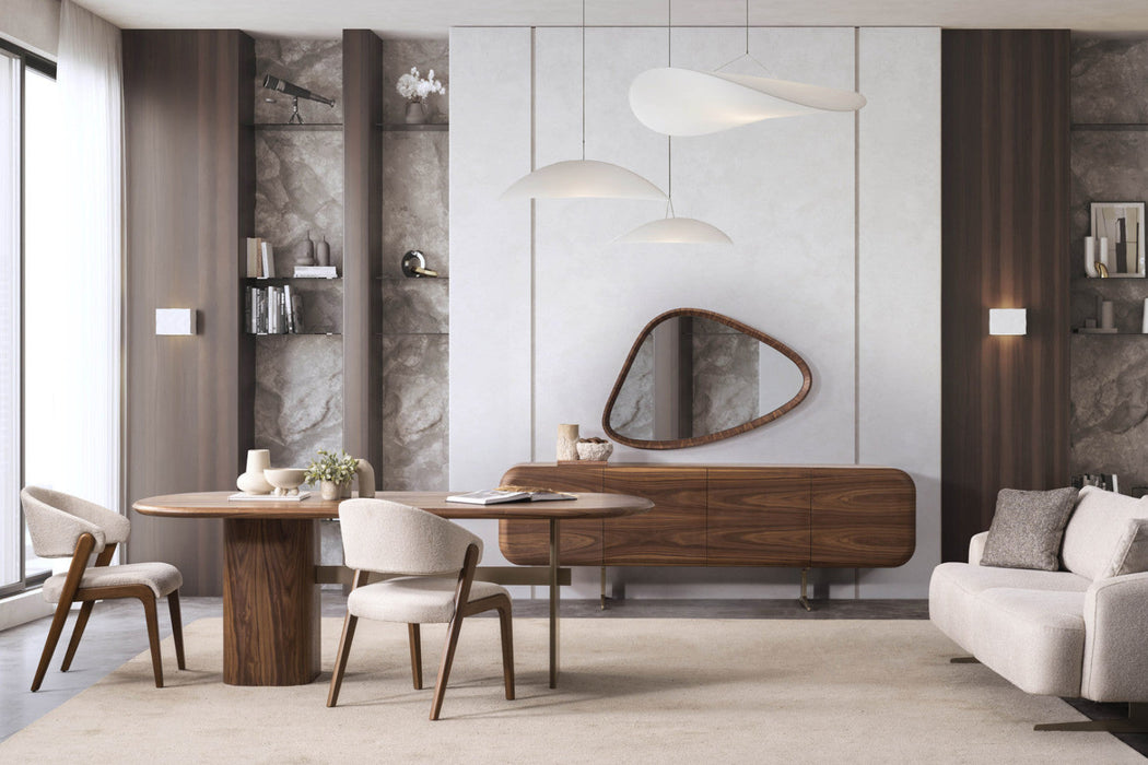 Vitton Ceviz Ahşap Yemek Odası Sandalyesi