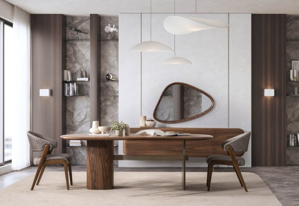 Vitton Ceviz Ahşap Yemek Odası Sandalyesi